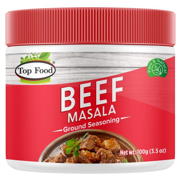TOP FOOD BEEF MASALA JAR 100GM