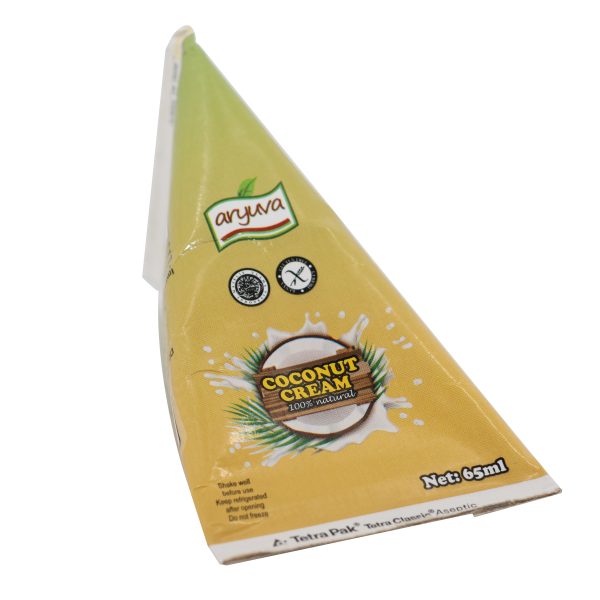 ARYUVA COCONUT CREAM UHT TETRA PACK 65ML