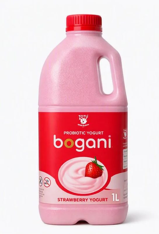 BOGANI PROBIOTIC YOGURT STRAWBERRY 1L