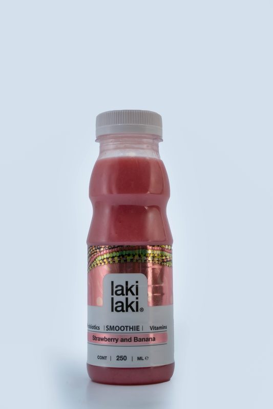 LAKI LAKI BANANA STRAWBERRY SMOOTHIE 250ML