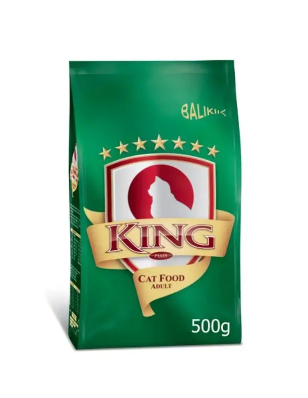 KING PLUS ADULT CAT FOOD FISH 500G