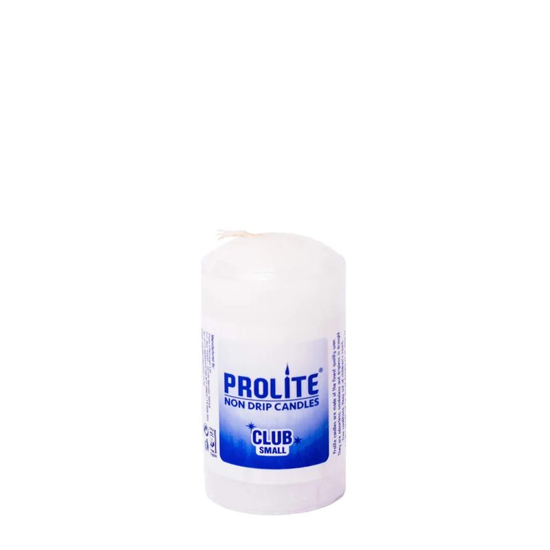 PROLITE FANCY CANDLE CLUB SMALL WHITE 1PC