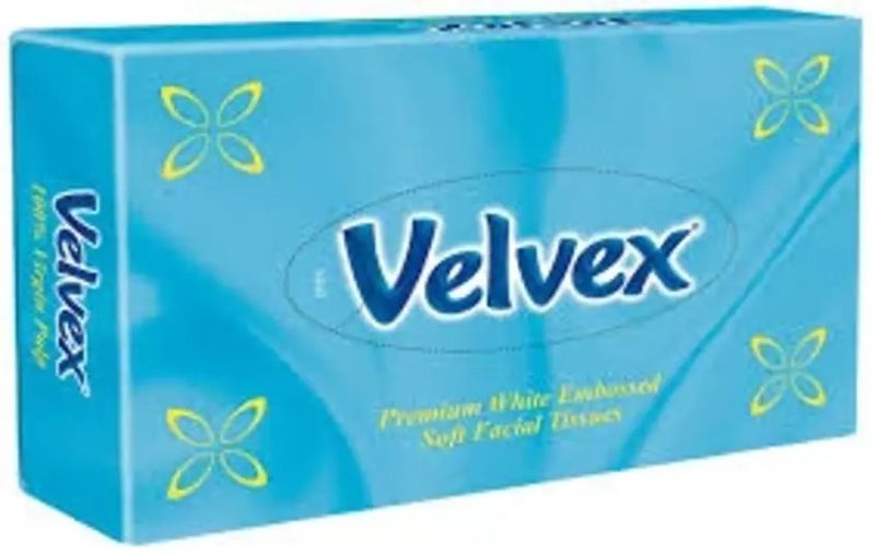 VELVEX FACIAL TISSUE BLUE 80 SHEETS