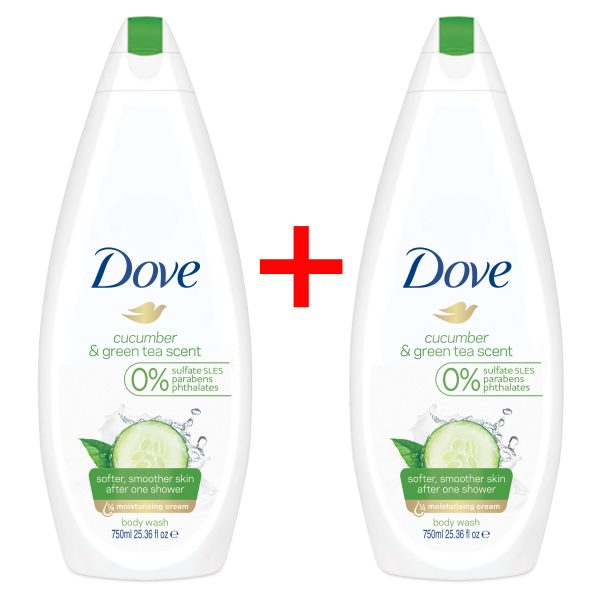 DOVE BODY WASH CUCUMBER & GREEN TEA 500ML
