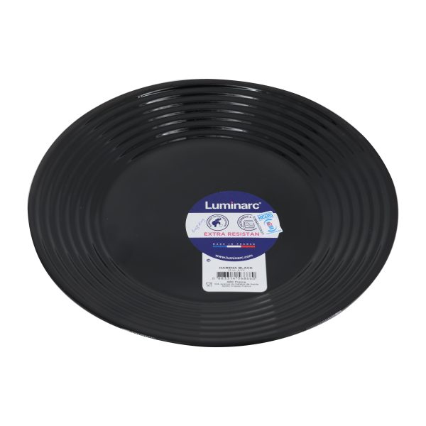 HARENA BLACK DINNER PLATE 25CM