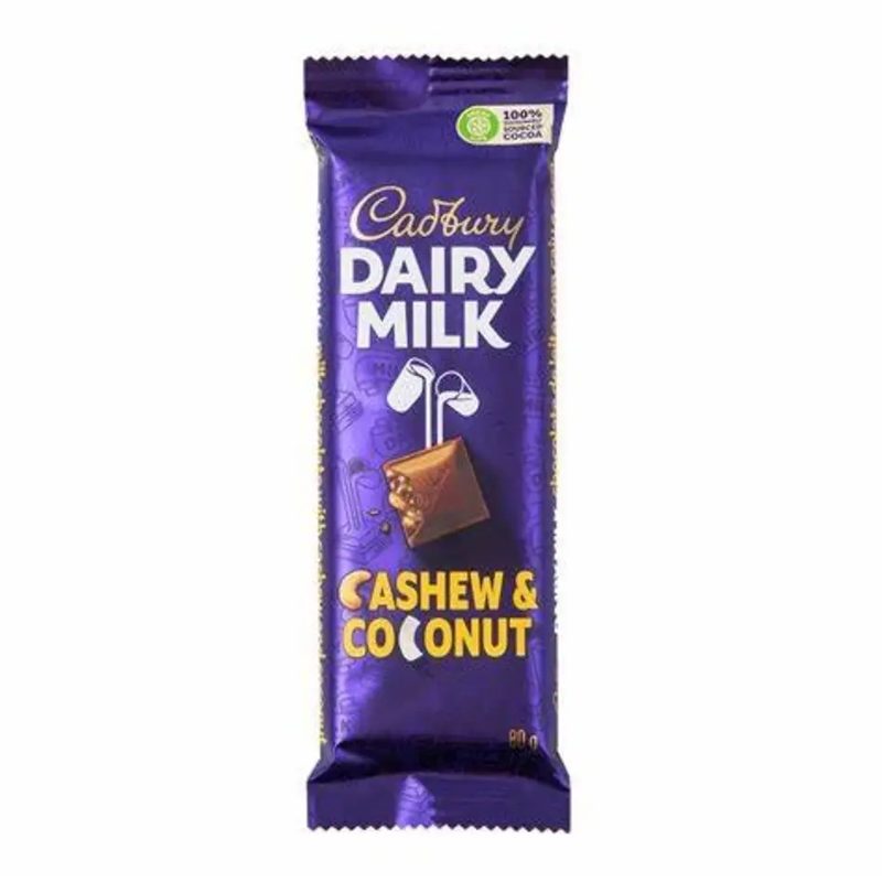CADBURY CASHEW & COCONUT 80GM