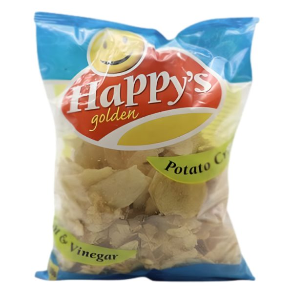 HAPPY GOLDEN SALT & VINEGAR POTATO CRISPS  100GM