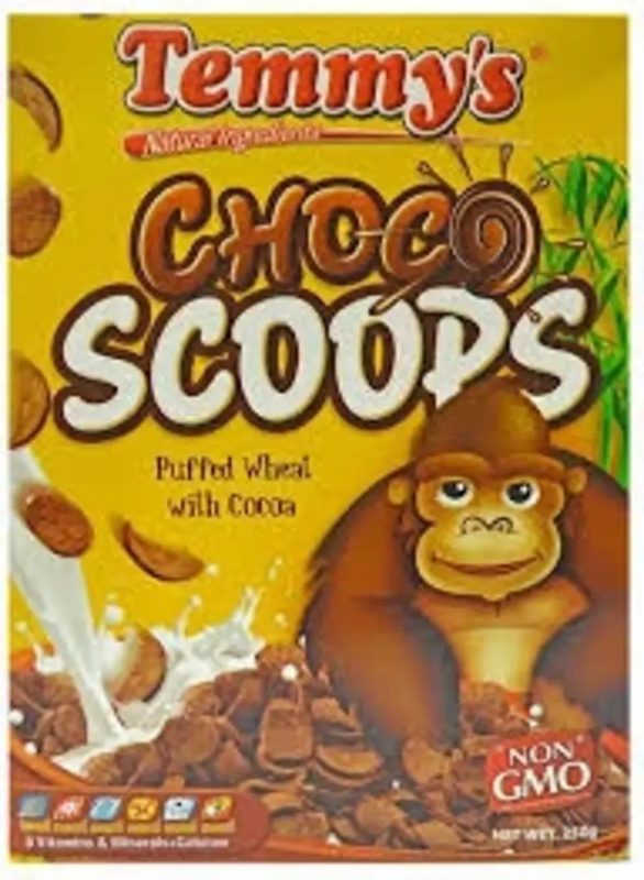 TEMMY'S CHOCO SCOOPS 250GM