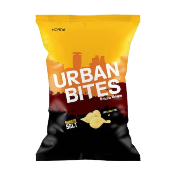 URBAN BITES POTATO CRISPS SUMMER SALT 120GM