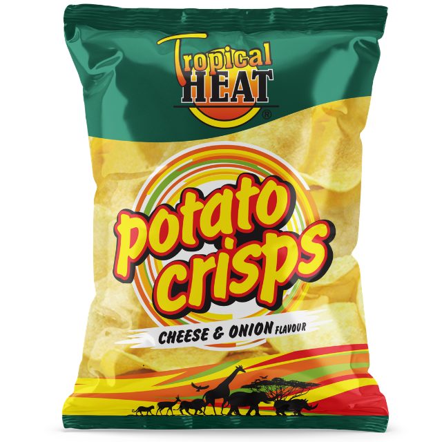 TROPICAL HEAT CHEESE&ONION CRISPS 200GM