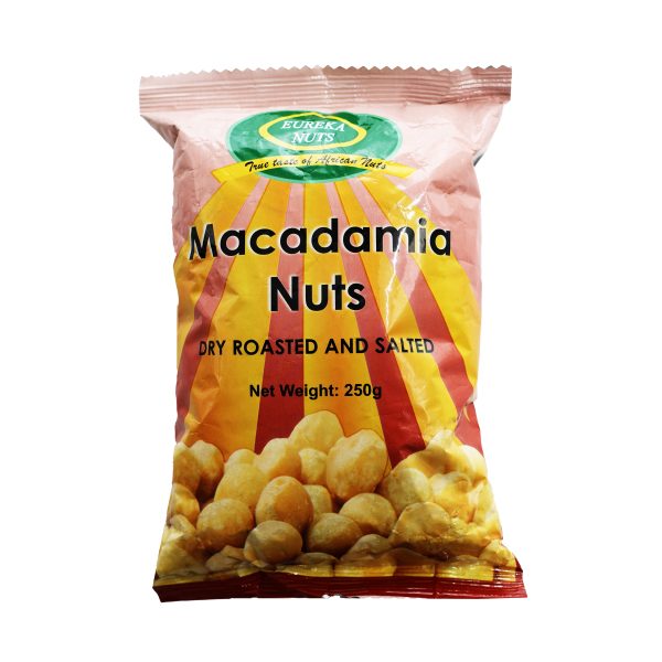 EUREKA ROASTED & SALTED MACADAMIA NUTS 250G