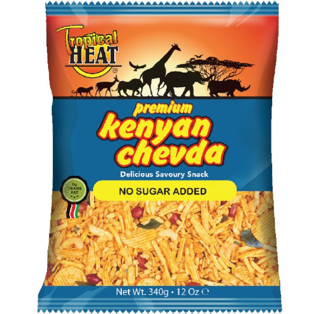 TROPICAL HEAT KENYAN CHEVDA NO SUGAR ADDED 340GM