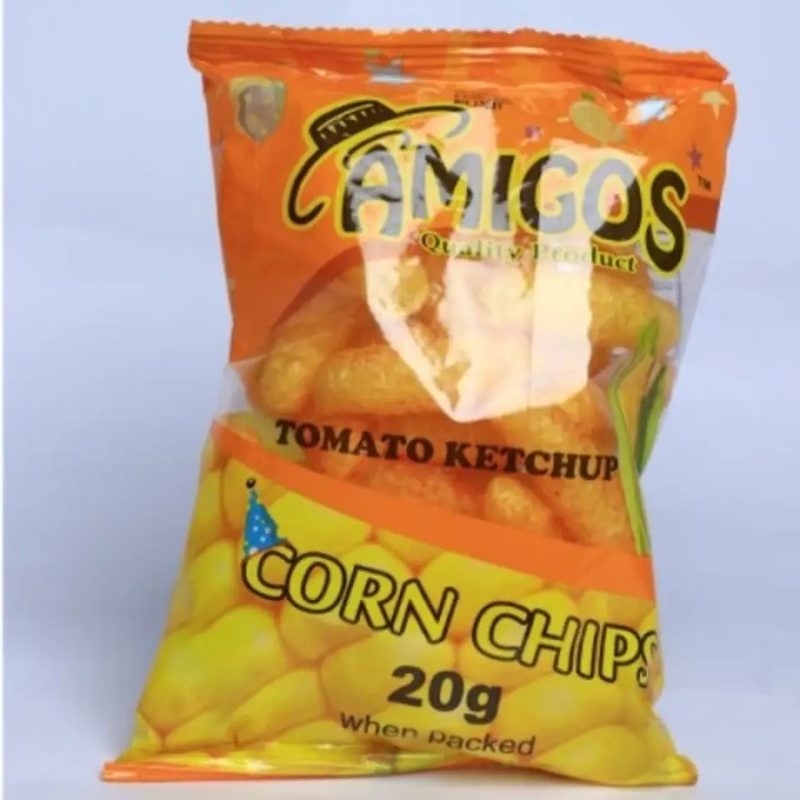 AMIGOS CORN CHIPS TOMATO KETCHUP 20G