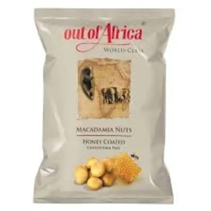 OUT OF AFRICA HONEY COATED MACADAMIA NUTS 250G