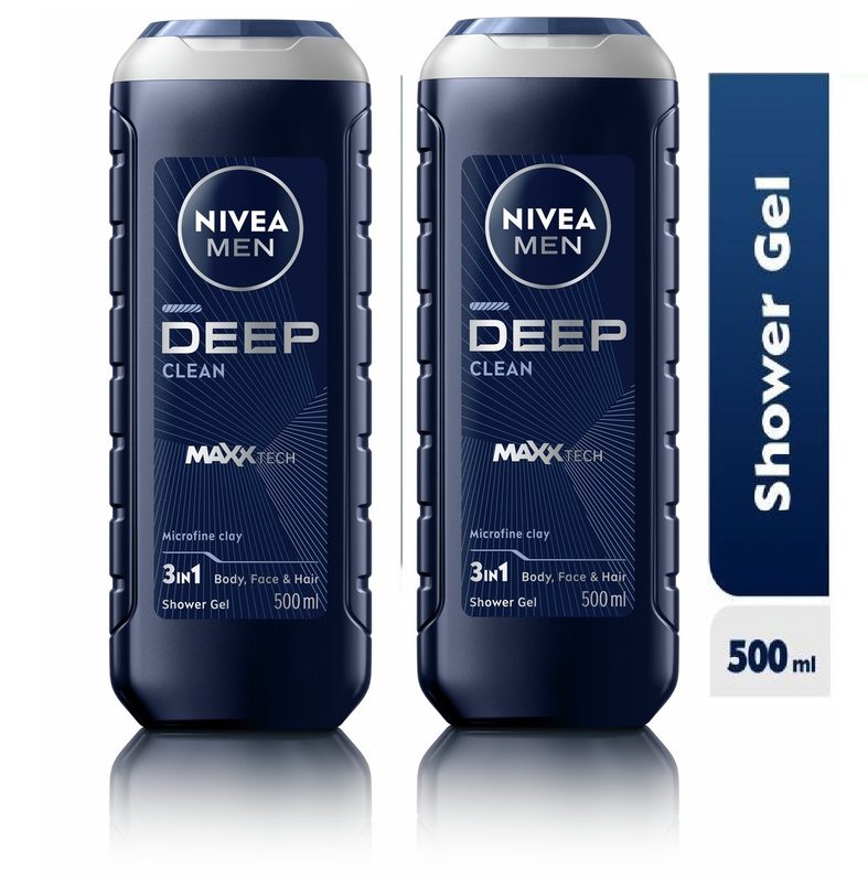 NIVEA SHOWER GEL DEEP FOR MEN 500ML