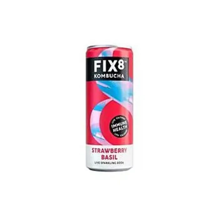 FIX8 KOMBUCHA STRAWBERRY BASIL 250ML