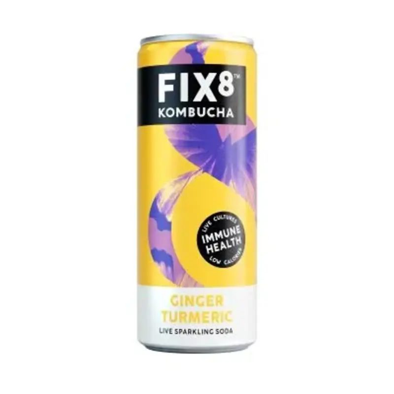 FIX8 KOMBUCHA GINGER TUMERIC 250ML